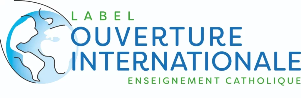 Logo du label Ouverture Internationale de l'Enseignement Catholique.